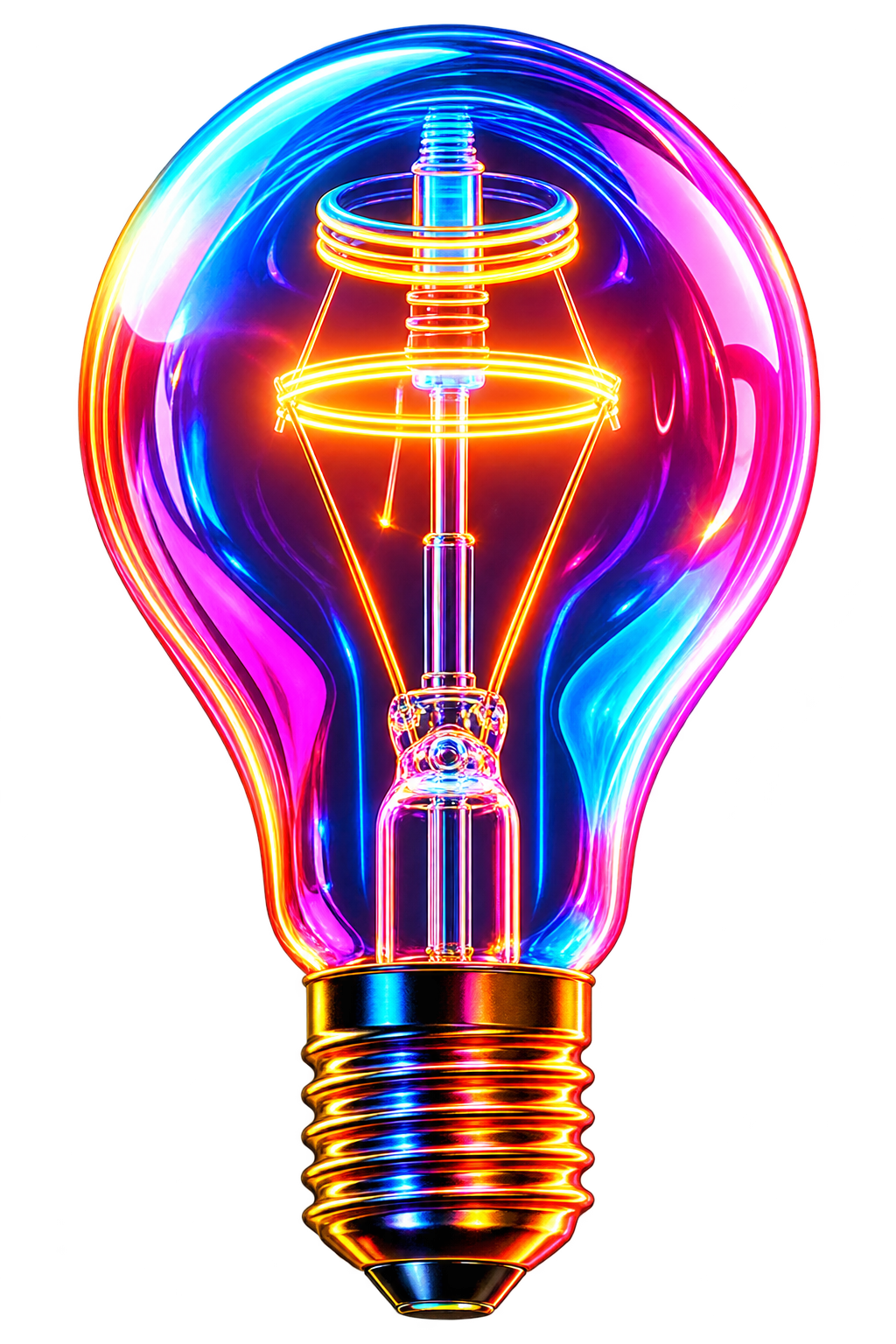 Warm incandescent light bulb
